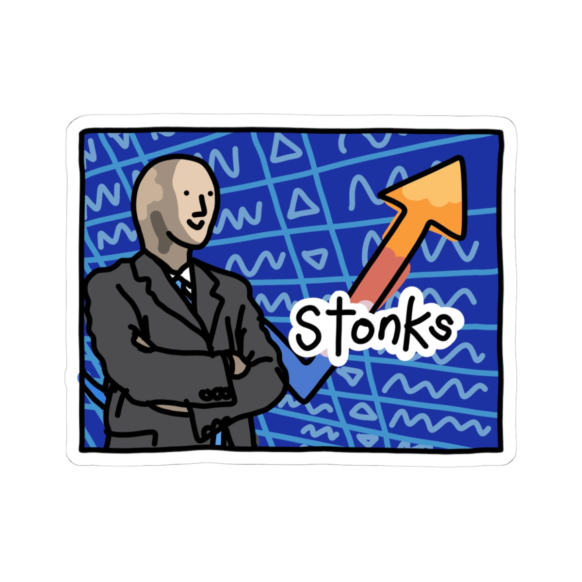 stonks sticker