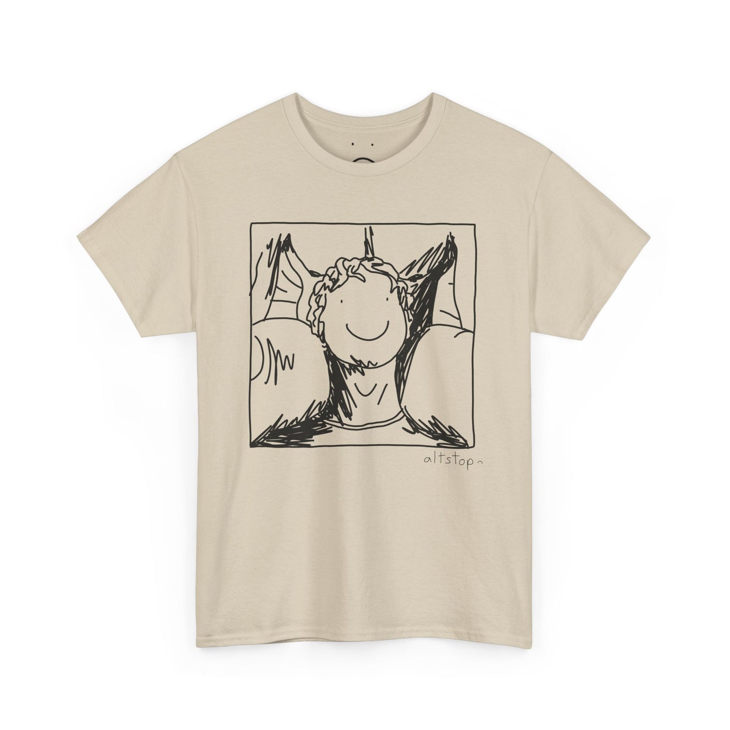 male neck pillow tee