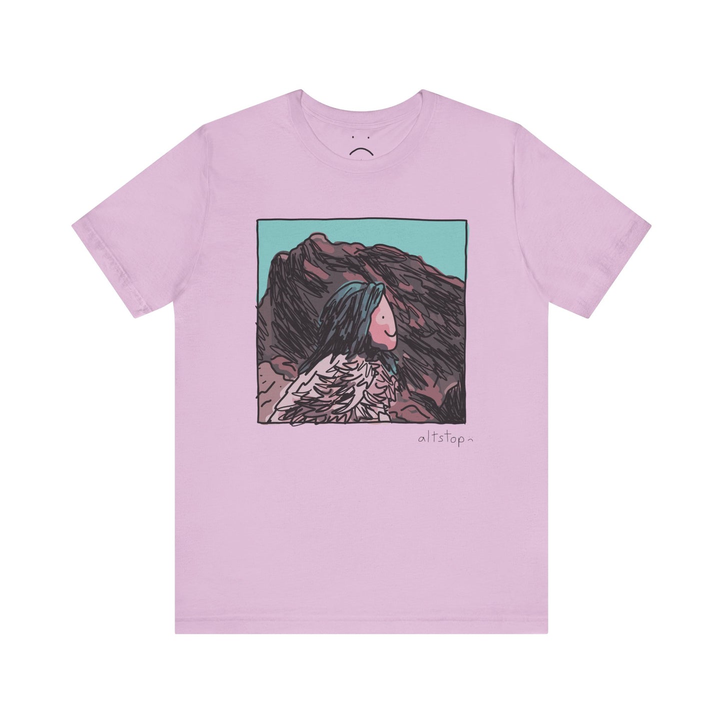 blue hair lands deluxe tee