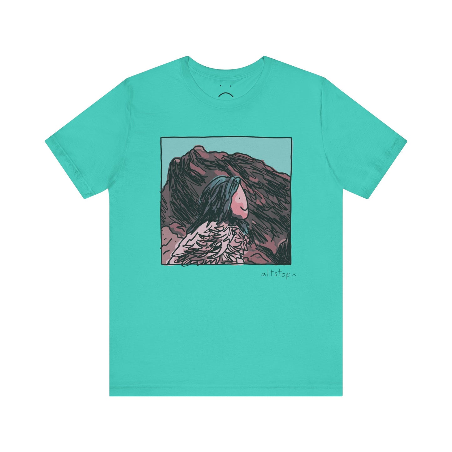 blue hair lands deluxe tee