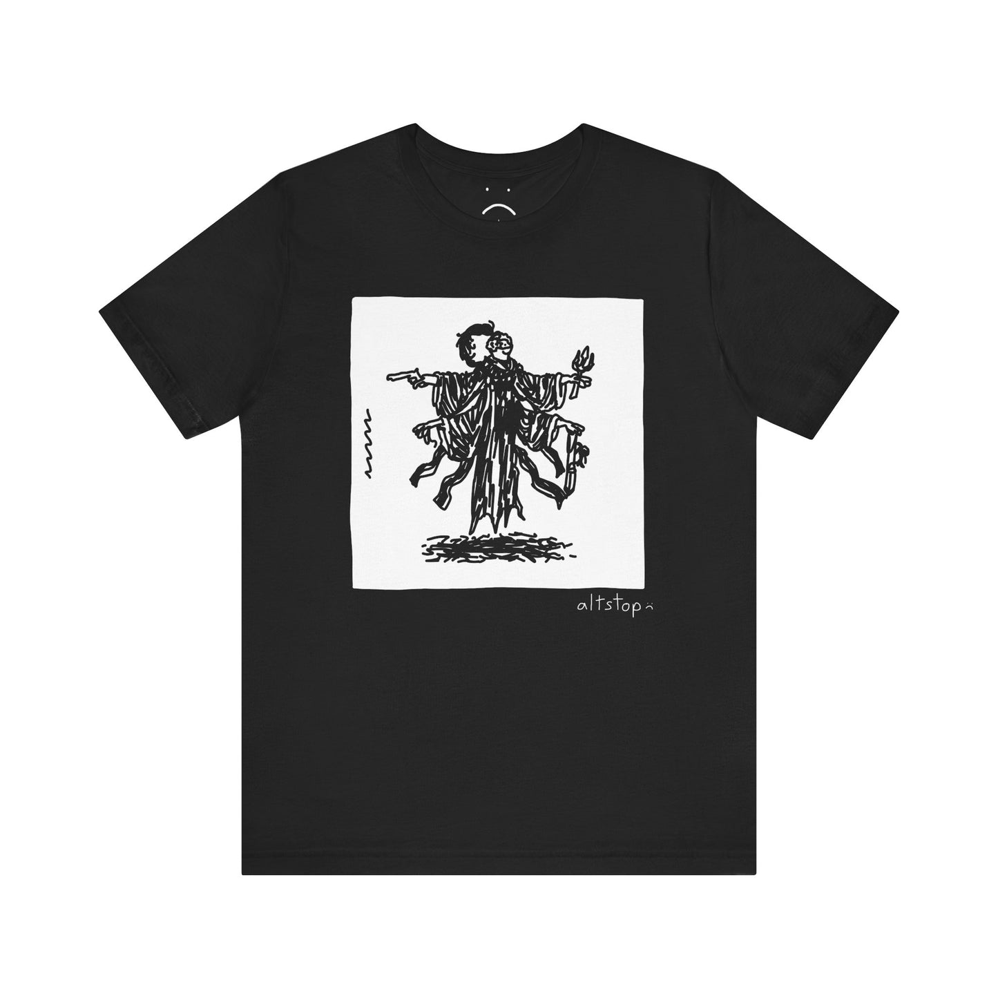 four-handed floating knight tee