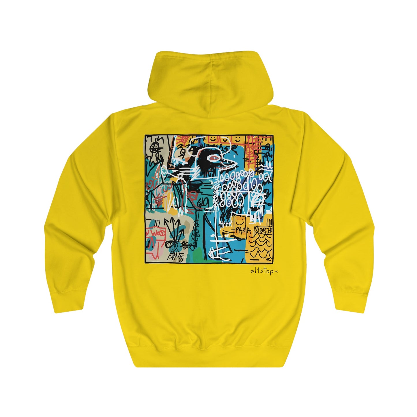 the new not normal birdsquiat zip hoodie