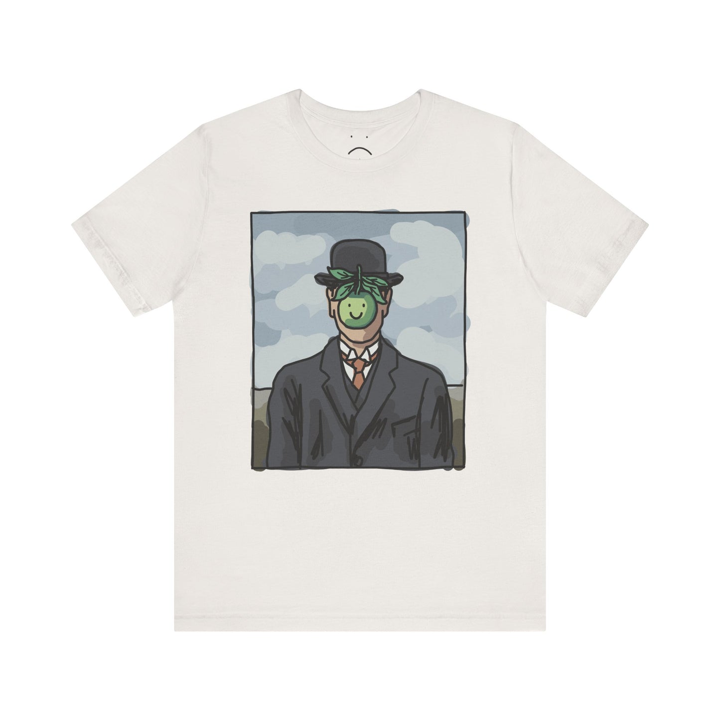happy apple painting tee