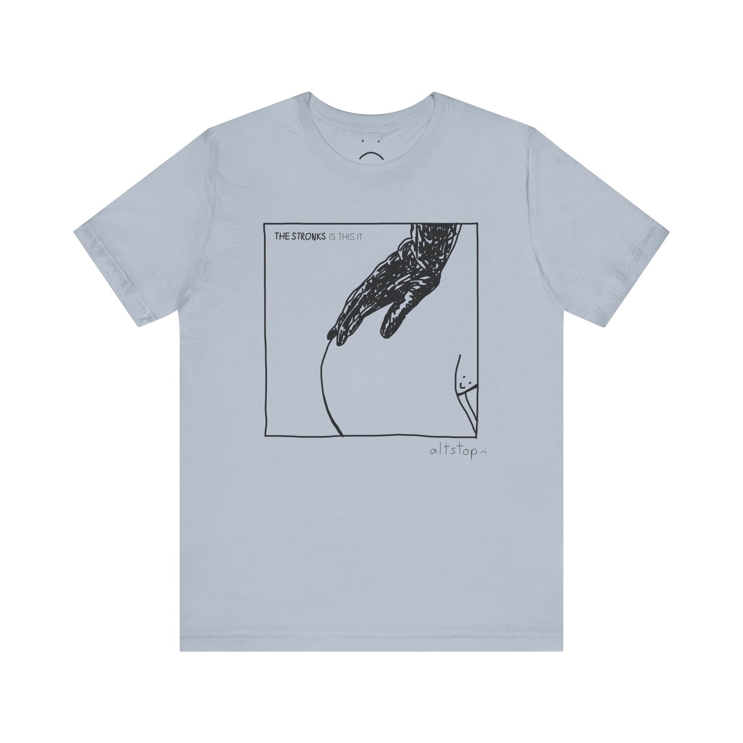 black glove booty fresh outta the shower tee