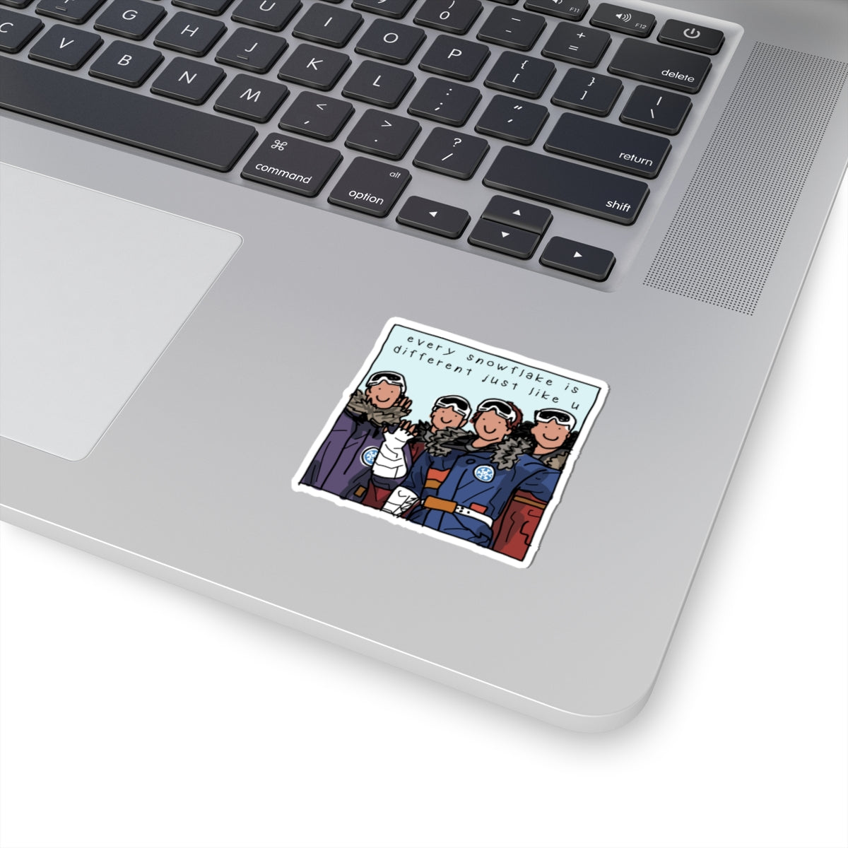 every snowflake is different sticker