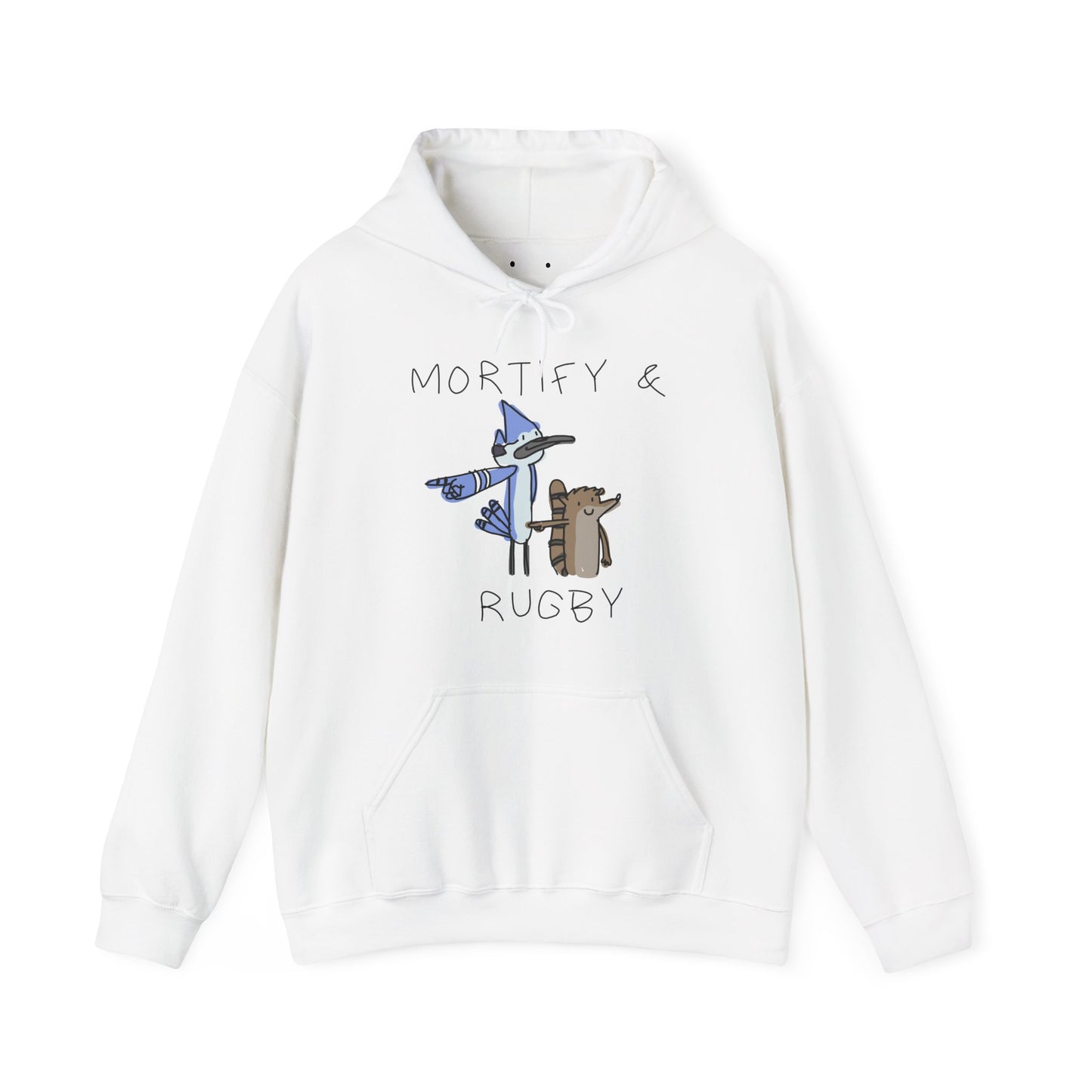 mortify and rugby hoodie