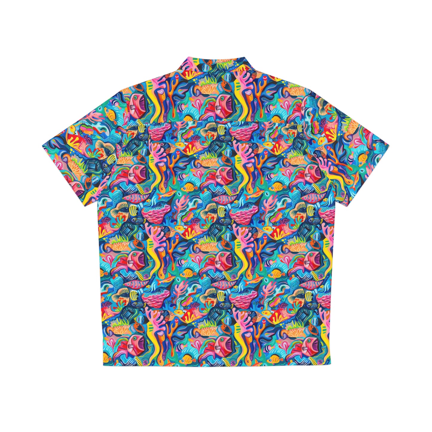 crazy coral hawaiian shirt