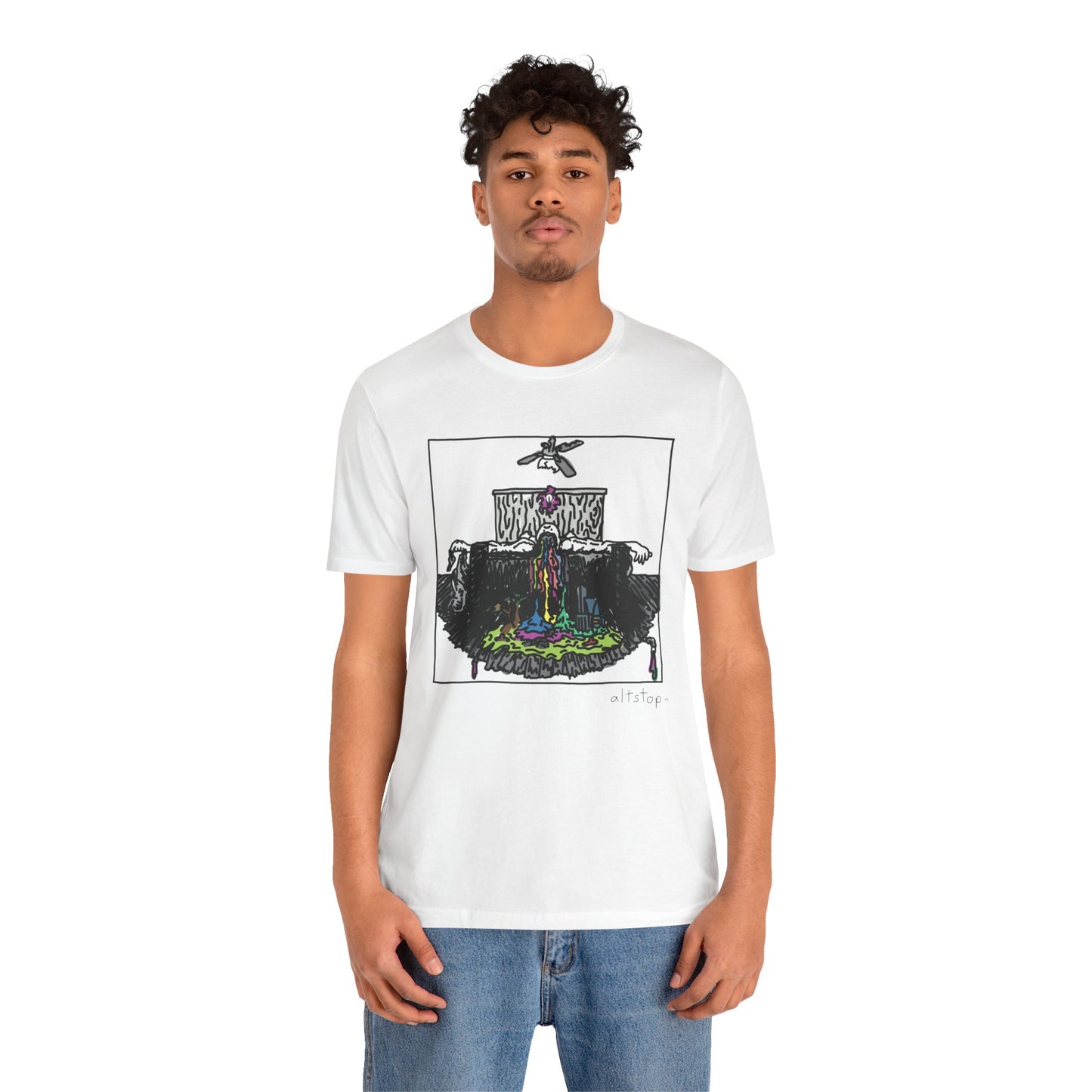 brain spill & broken ceiling fan deluxe tee