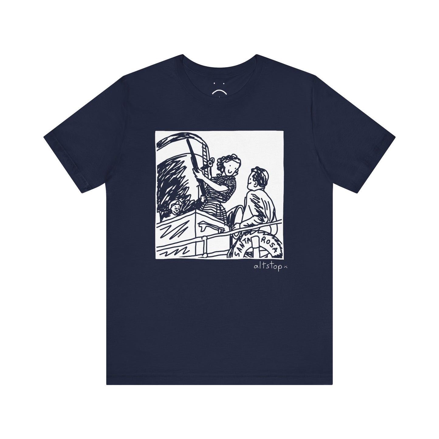 sailor woman with a gun tee