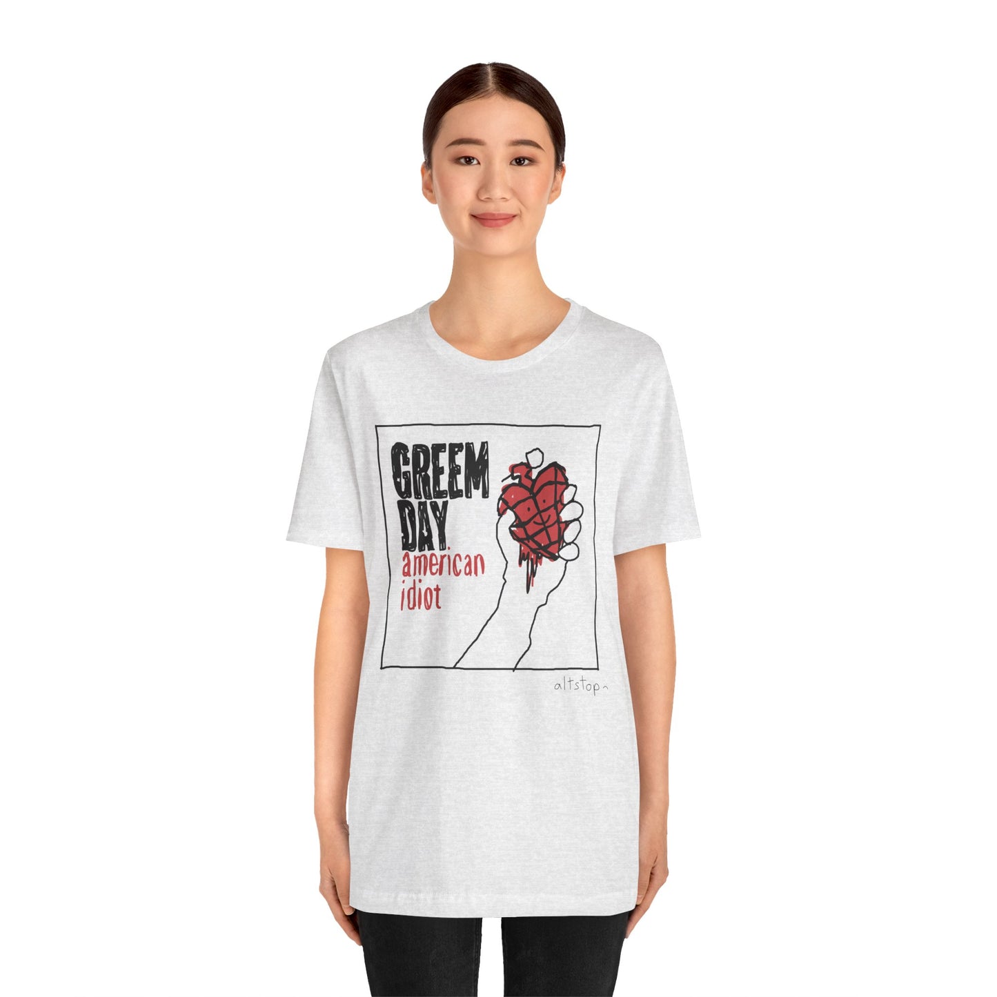 bloody heart grenade usa tee