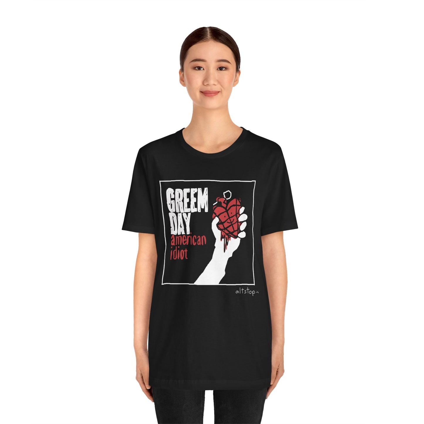 bloody heart grenade usa tee