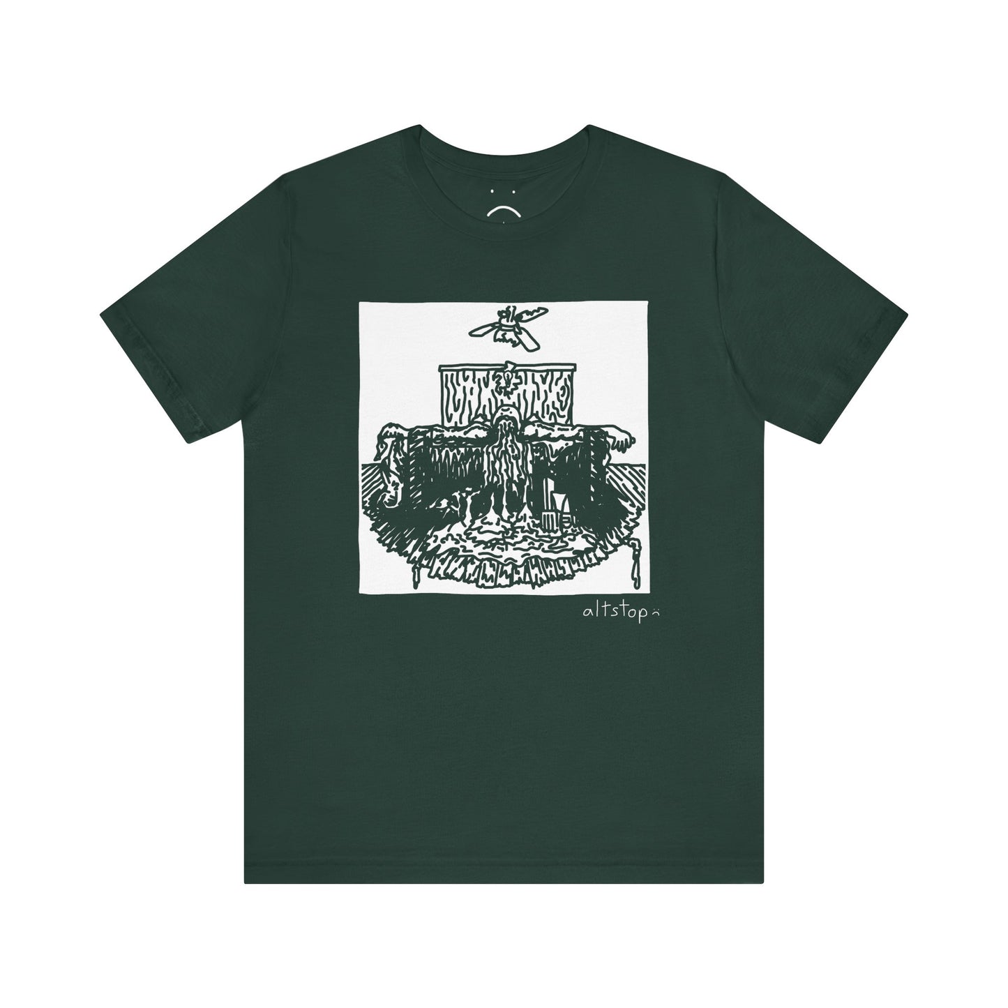 brain spill & broken ceiling fan tee