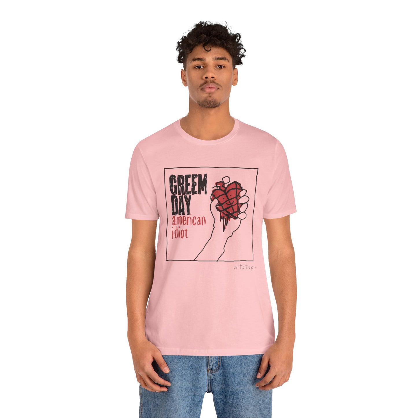 bloody heart grenade usa tee