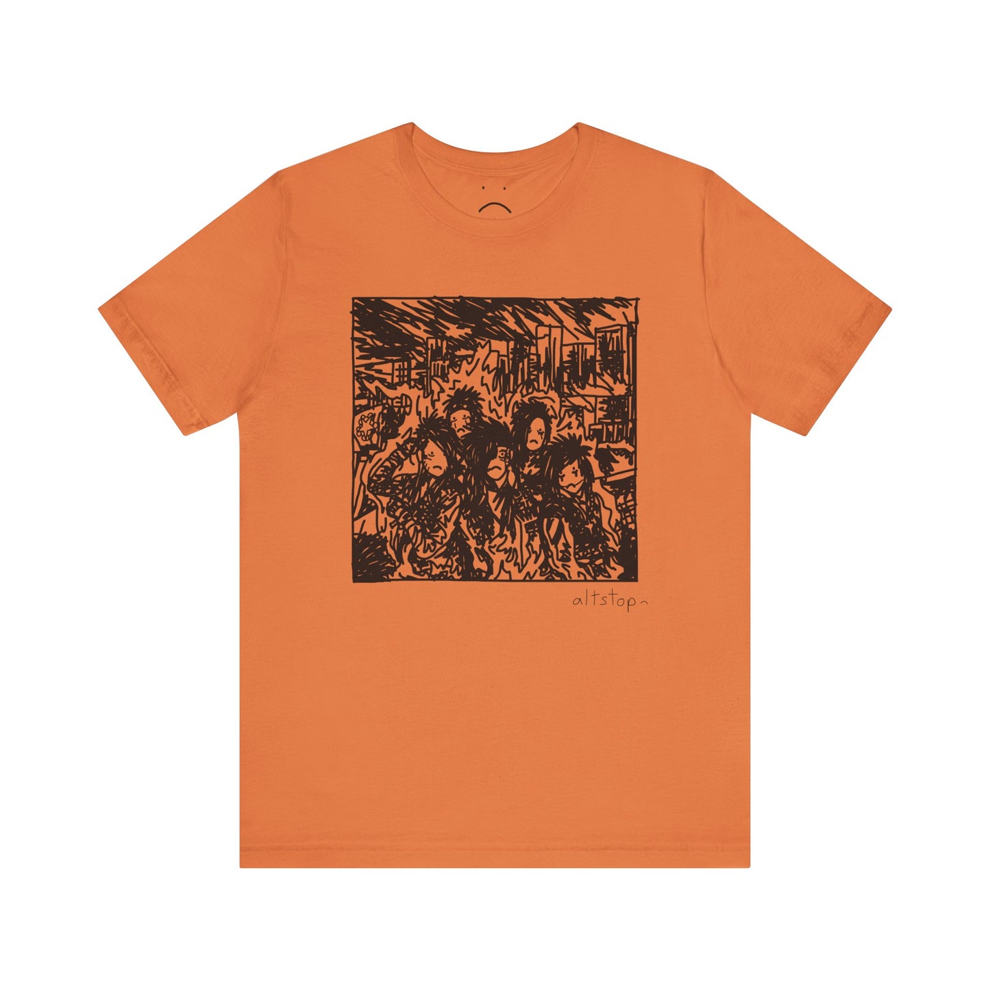 emo gang on fire tee