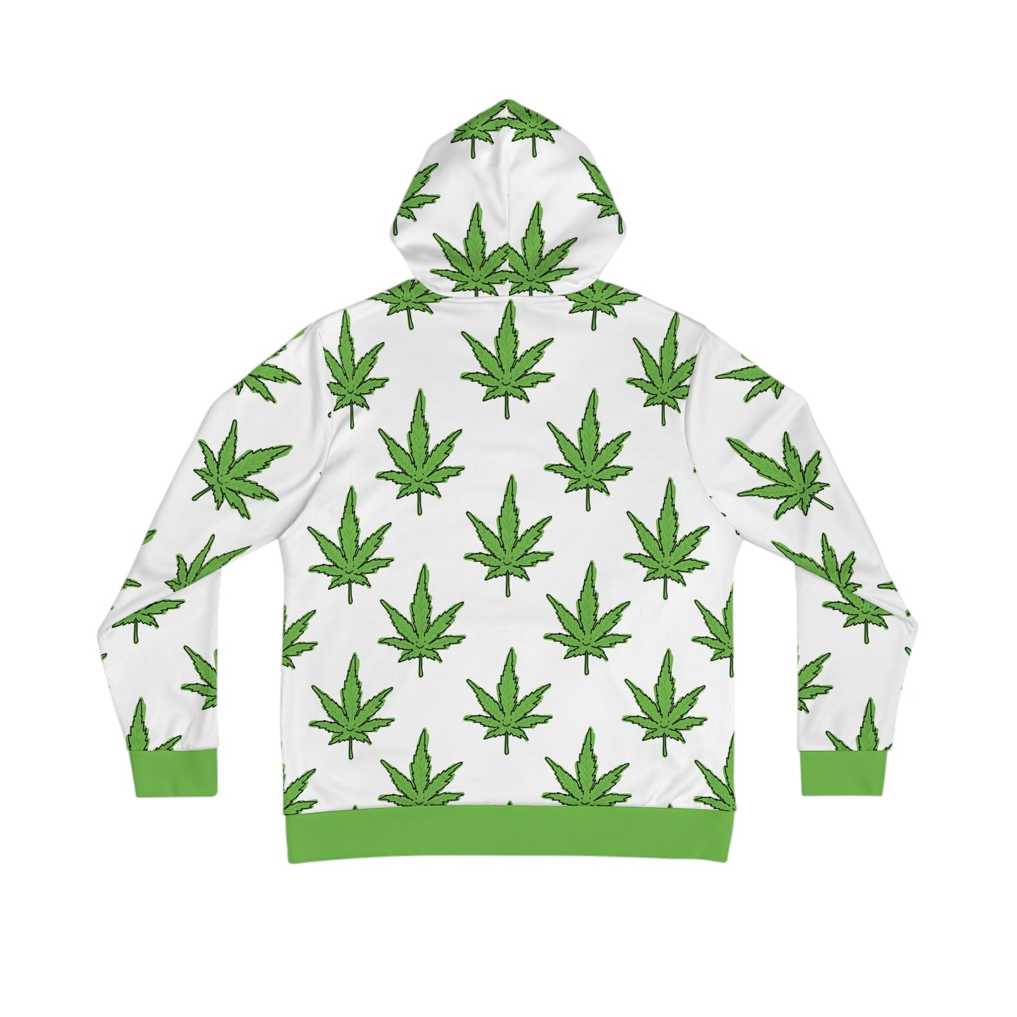 happy weed print hoodie