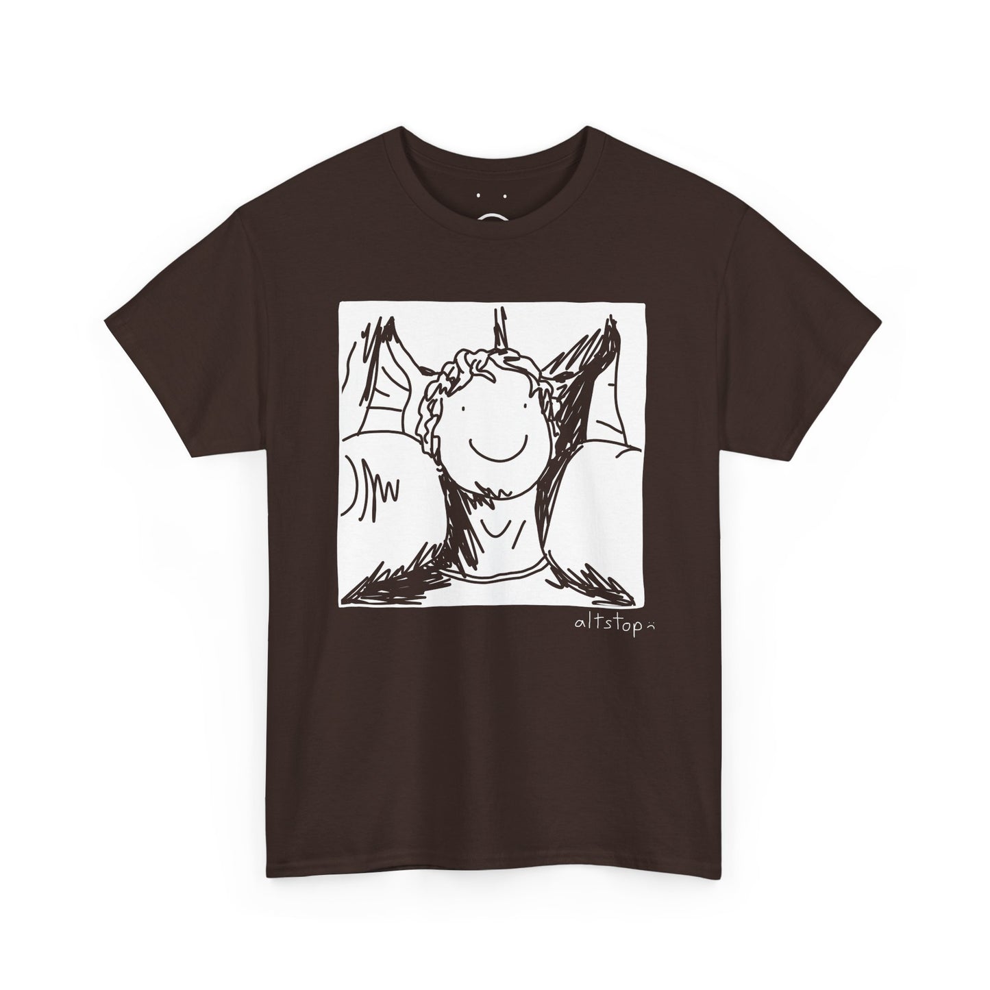 male neck pillow tee