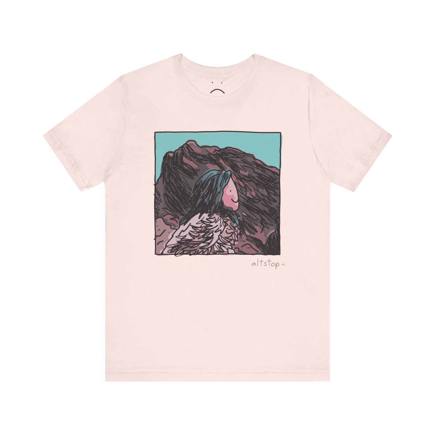 blue hair lands deluxe tee