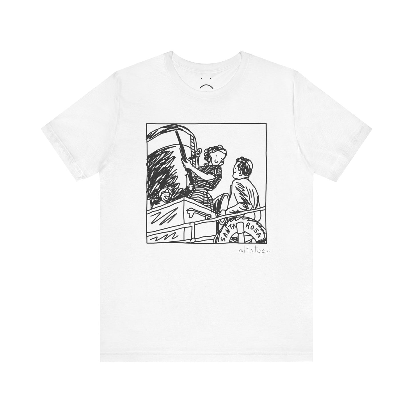 sailor woman with a gun tee
