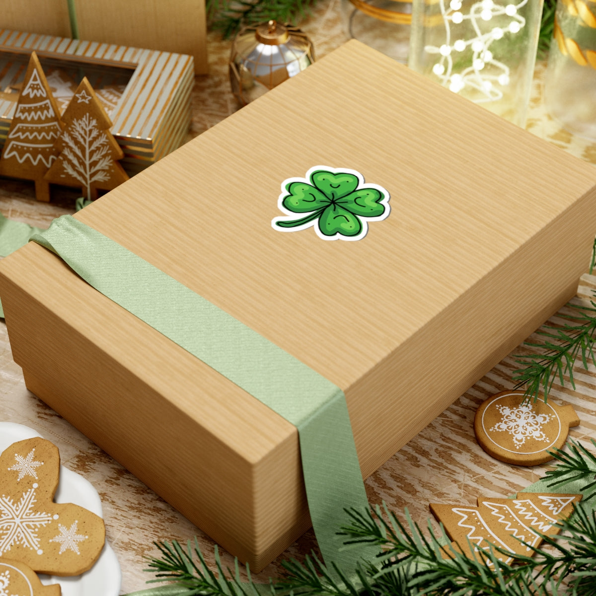 happy clover sticker
