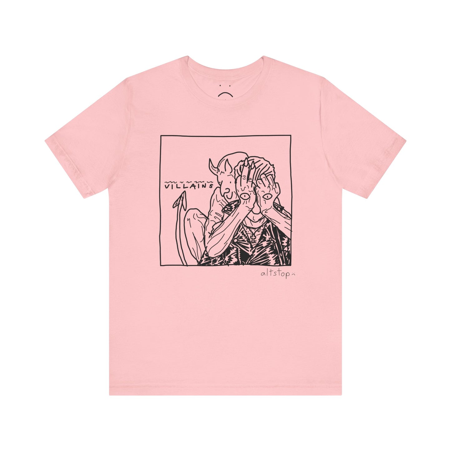 devil with eyeball hands tee