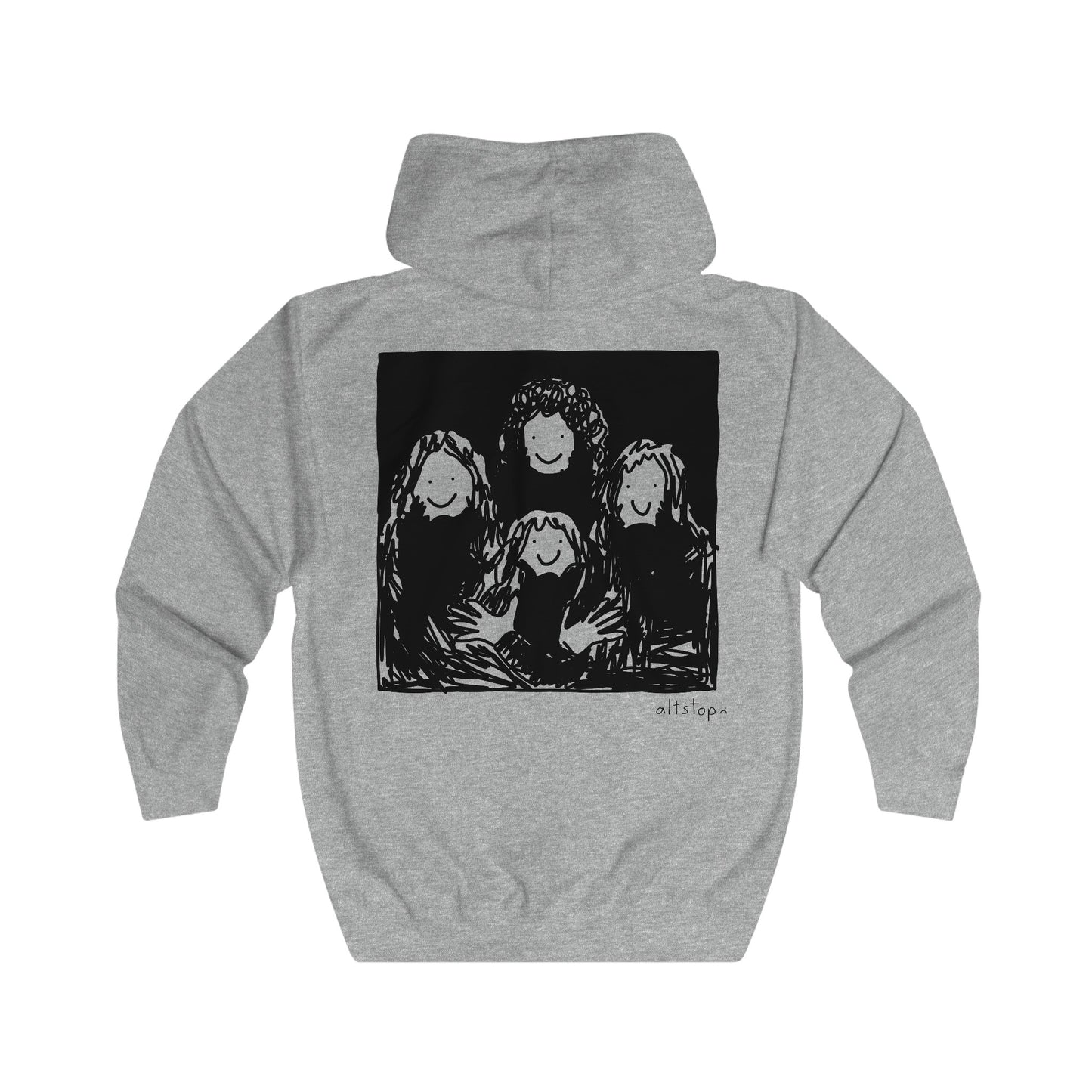kween 2 zip hoodie