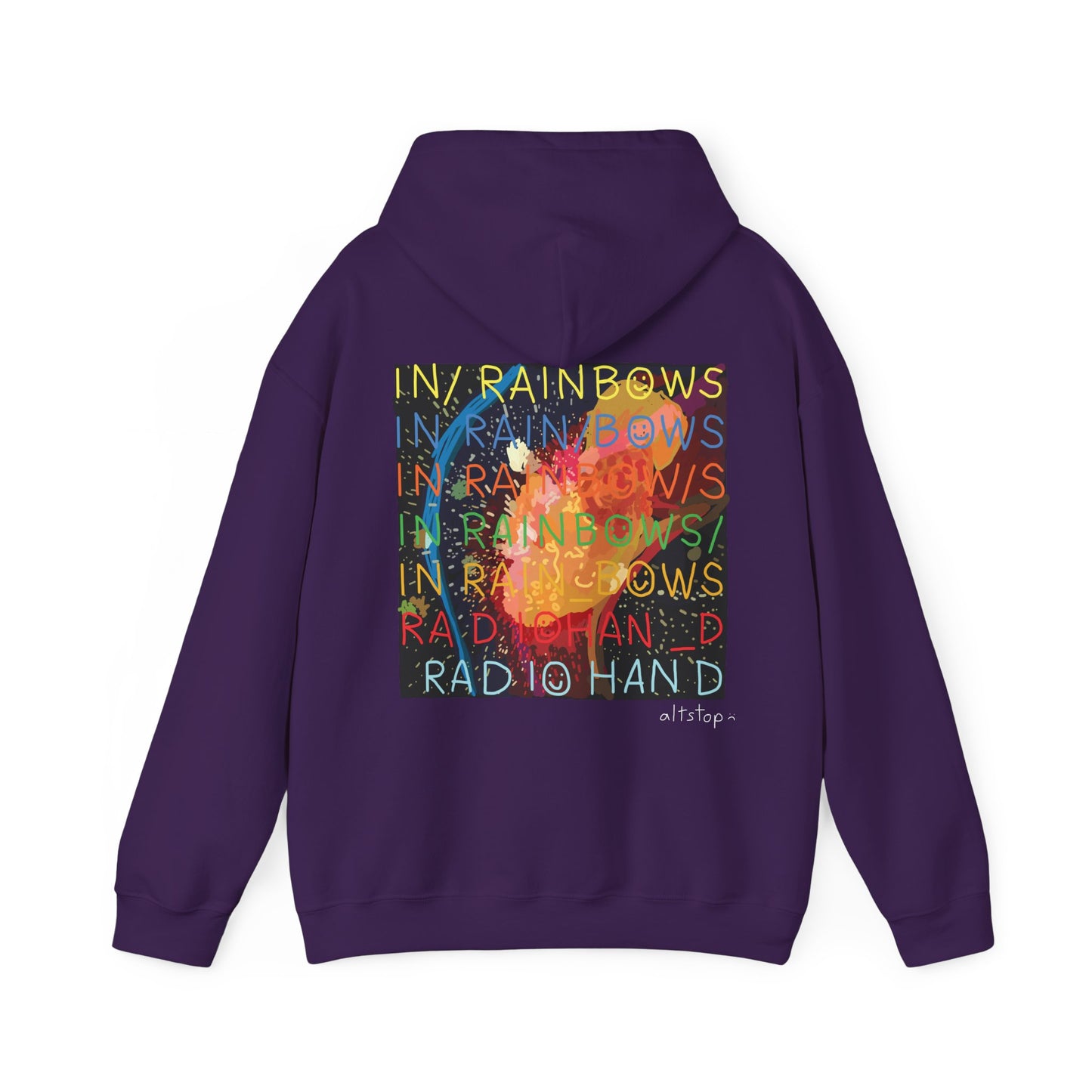in rainbows hoodie