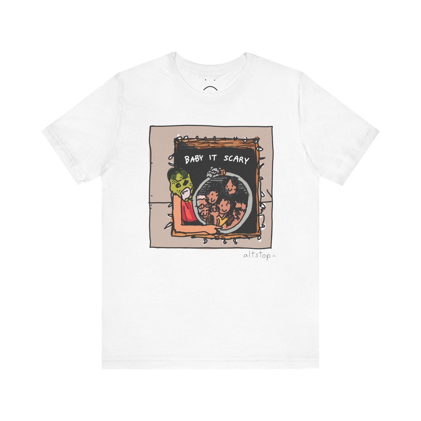 scary fish mask deluxe tee