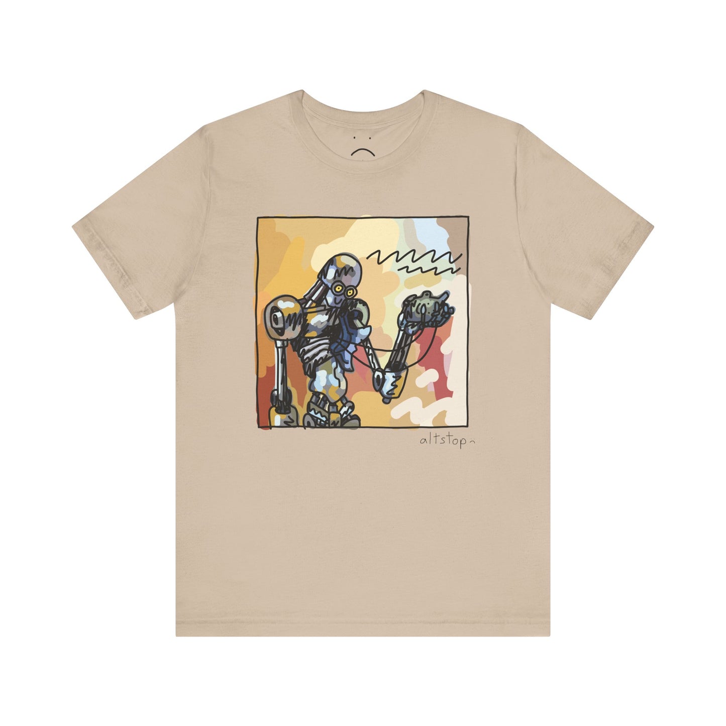 robo with a heart deluxe tee