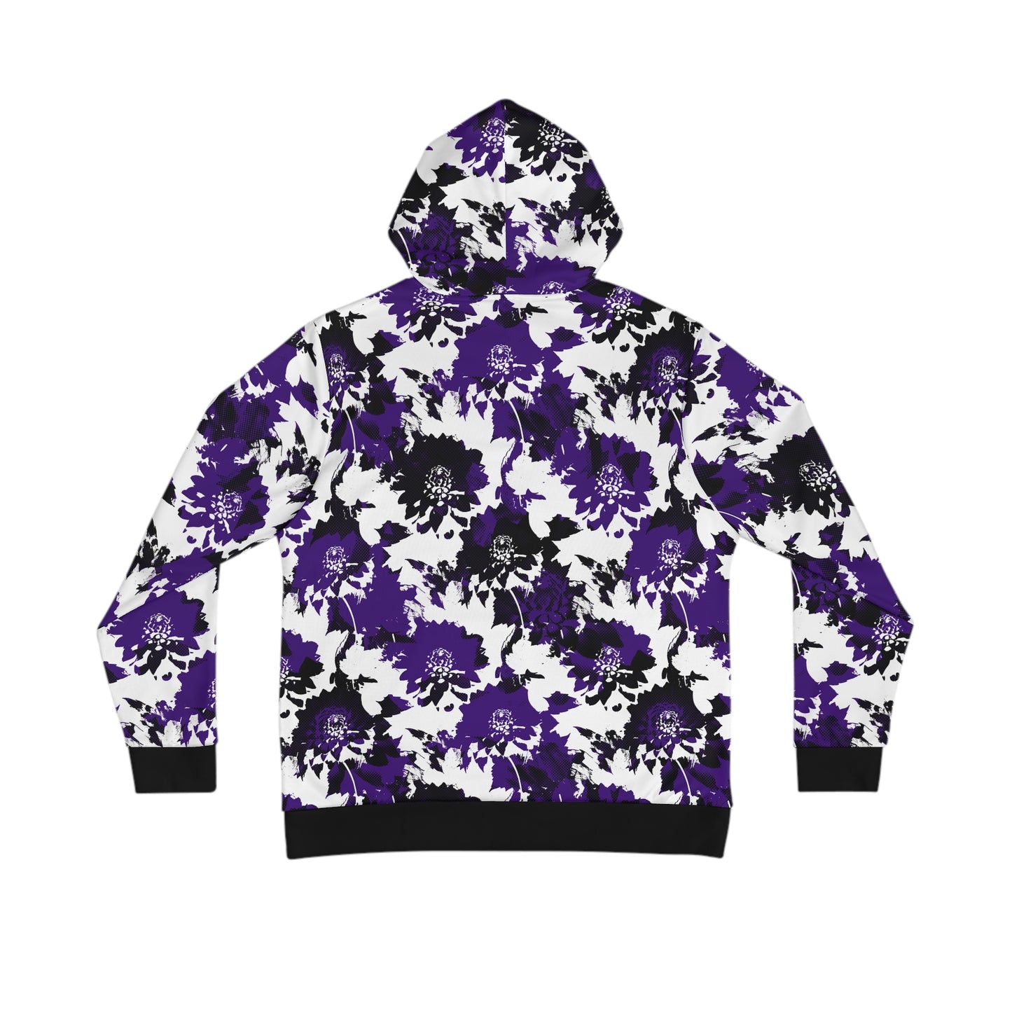 purple warhol flower hoodie