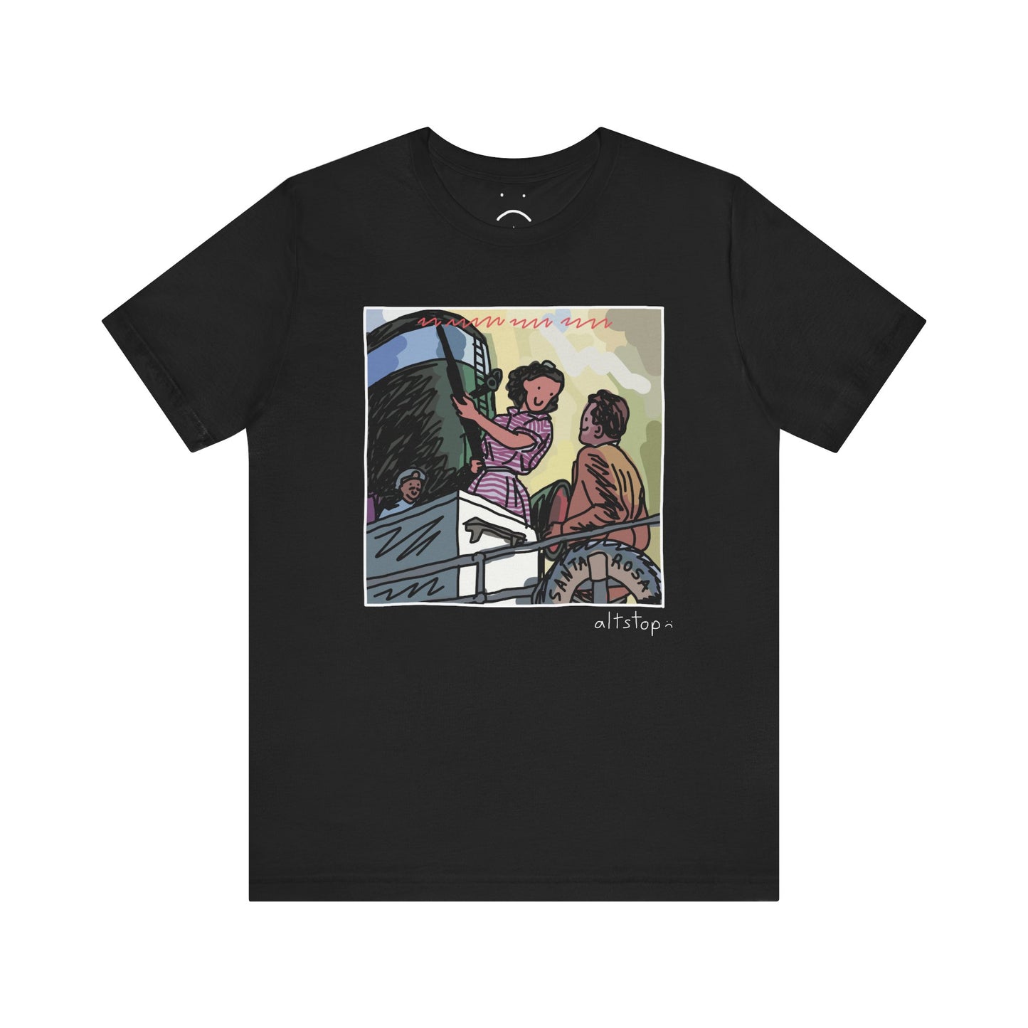 sailor woman with a gun deluxe tee