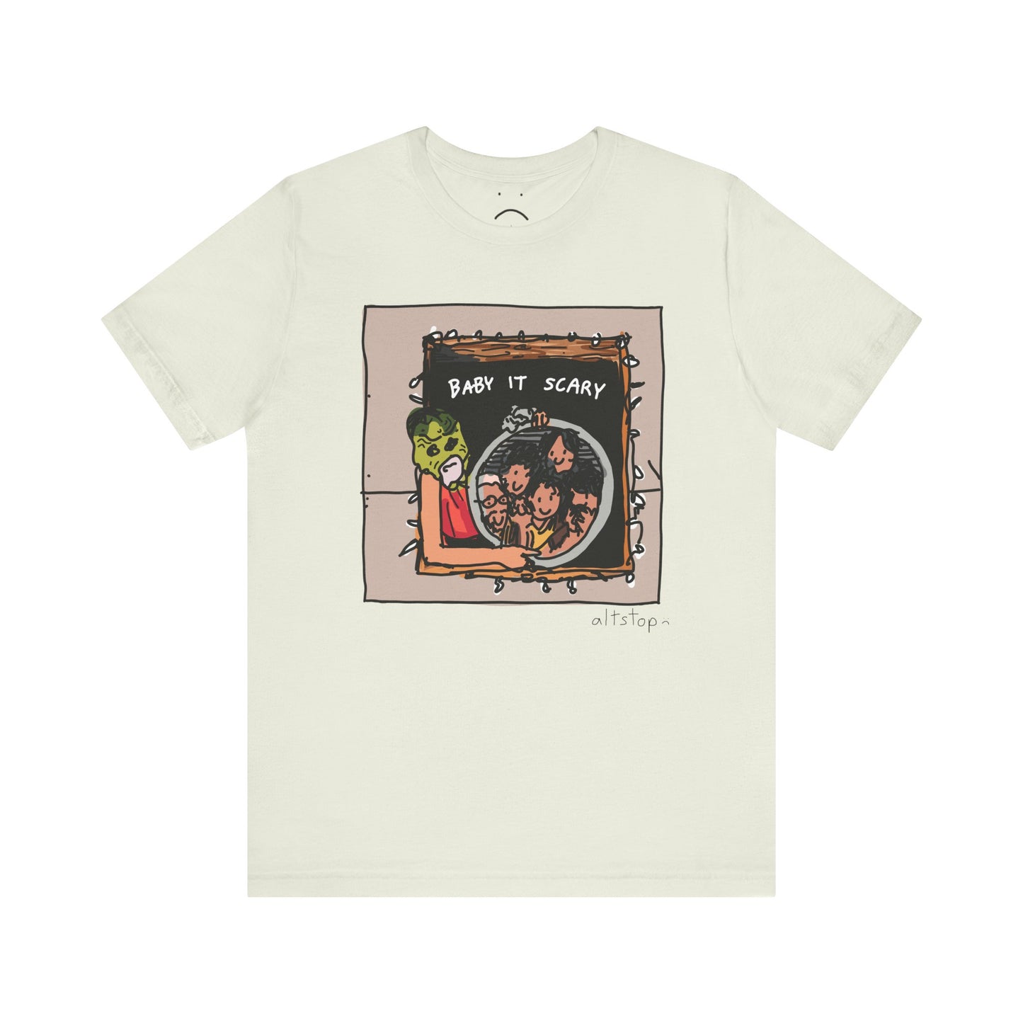 scary fish mask deluxe tee