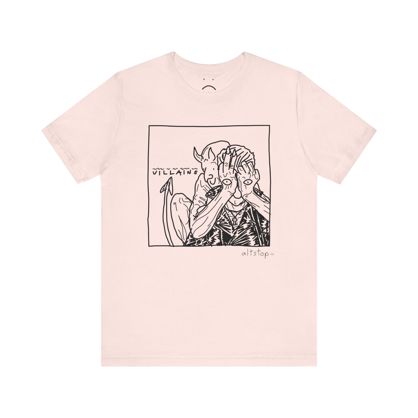 devil with eyeball hands tee