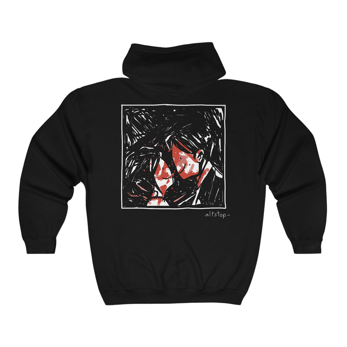 revenge zip hoodie