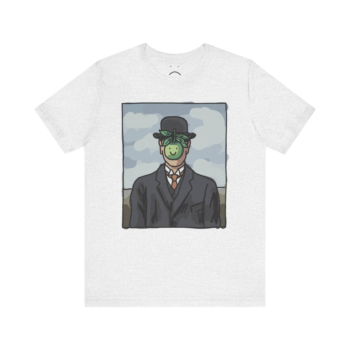 happy apple painting tee