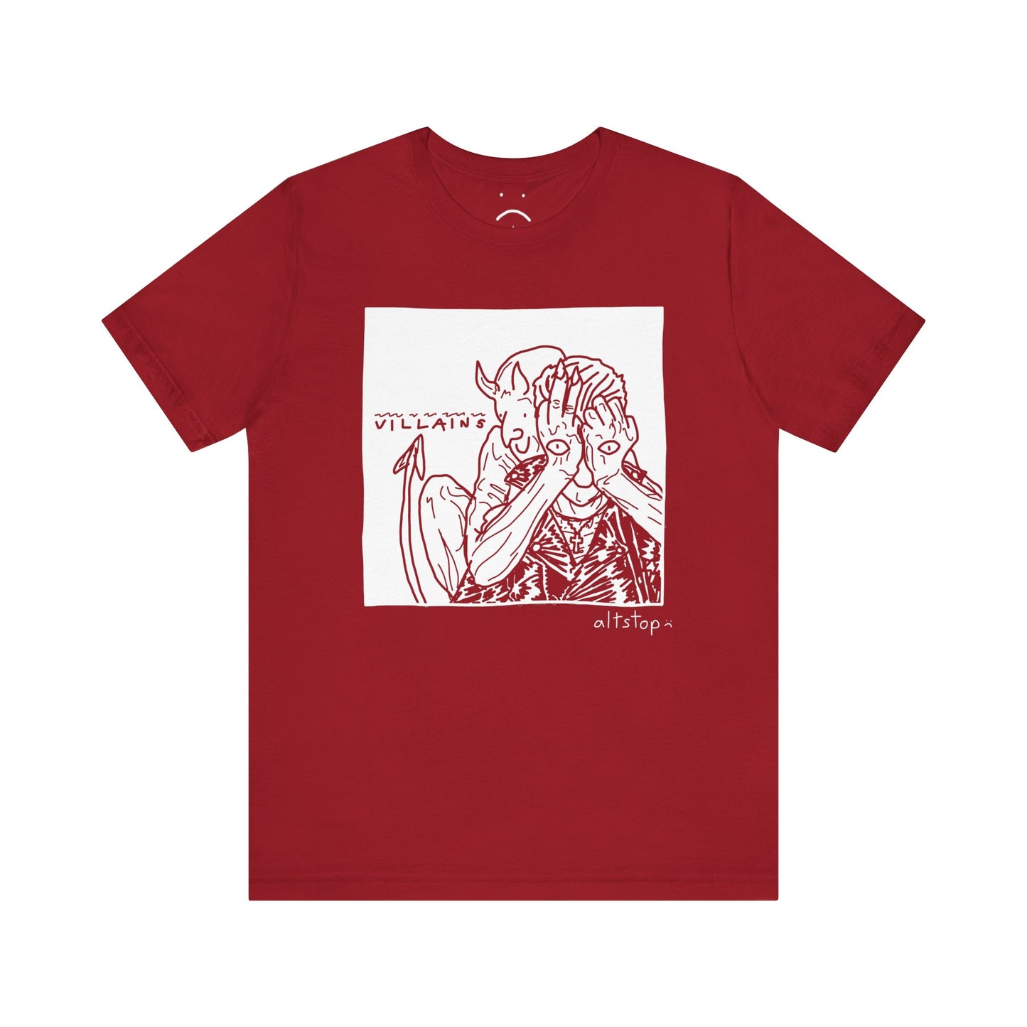 devil with eyeball hands tee