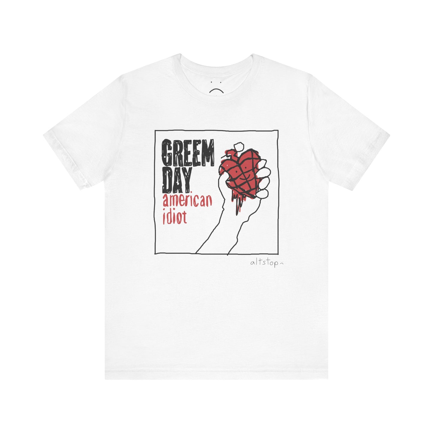 bloody heart grenade usa tee