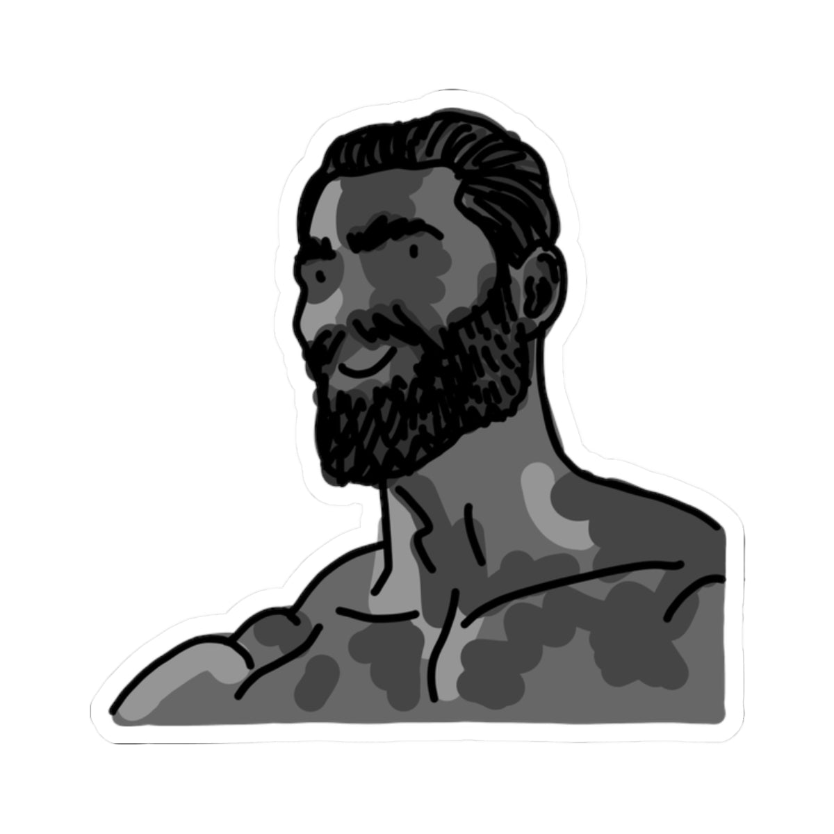 giga chad sticker