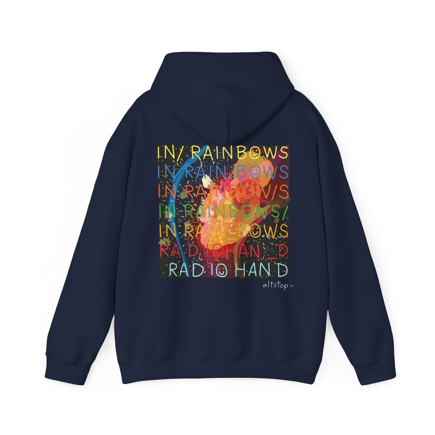 in rainbows hoodie