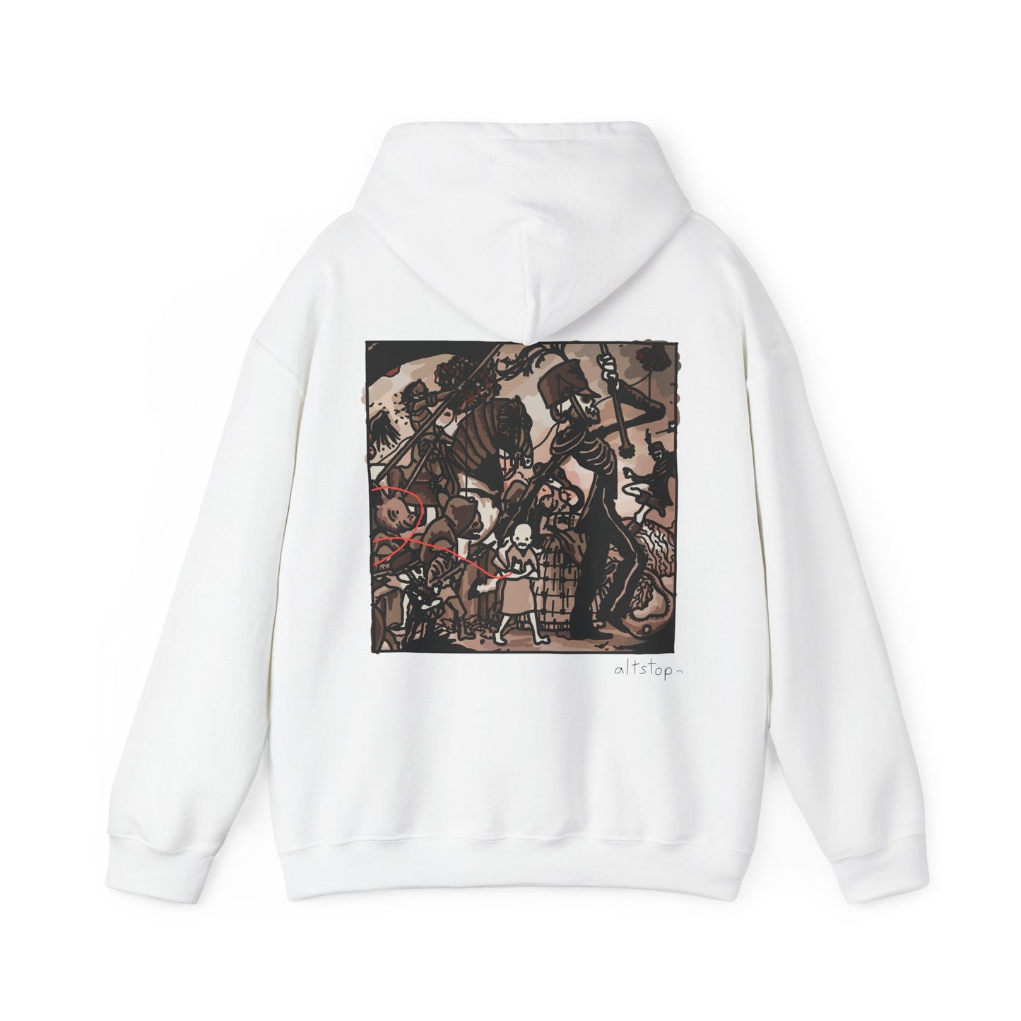 i heart skeleton parade hoodie