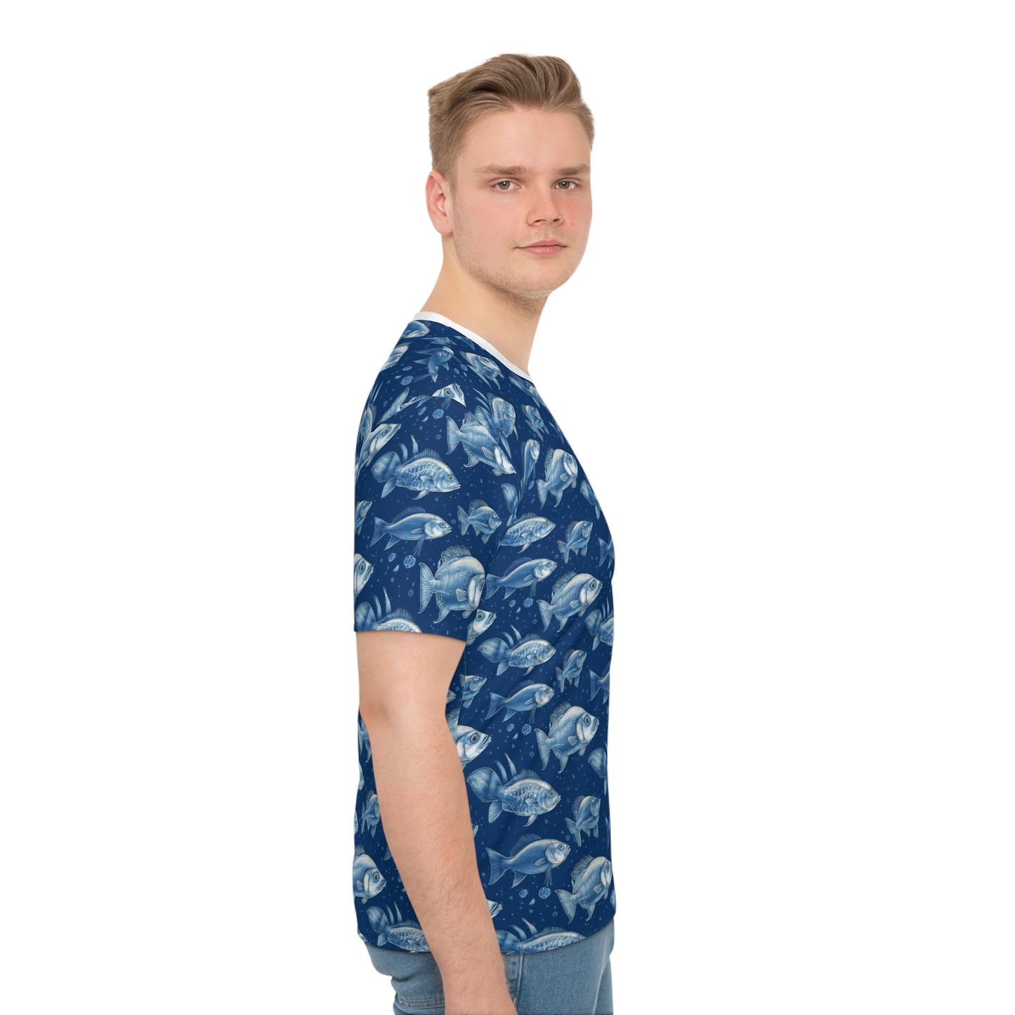 blue fish tee