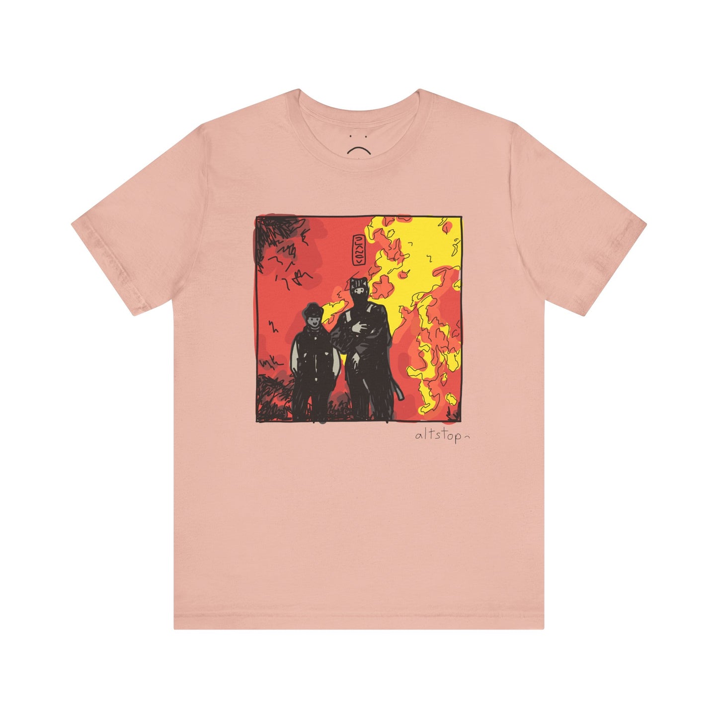 catboi on fire deluxe tee