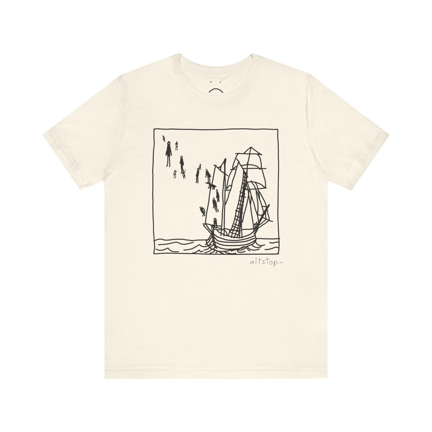 boats and floating people tee