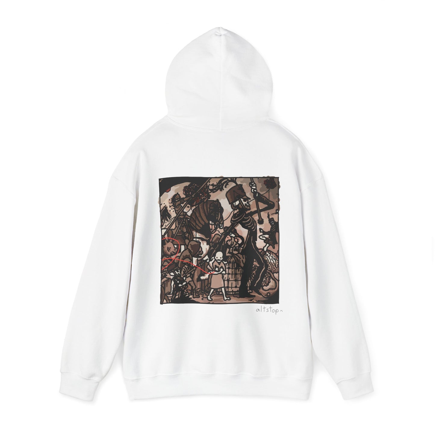 i heart skeleton parade hoodie