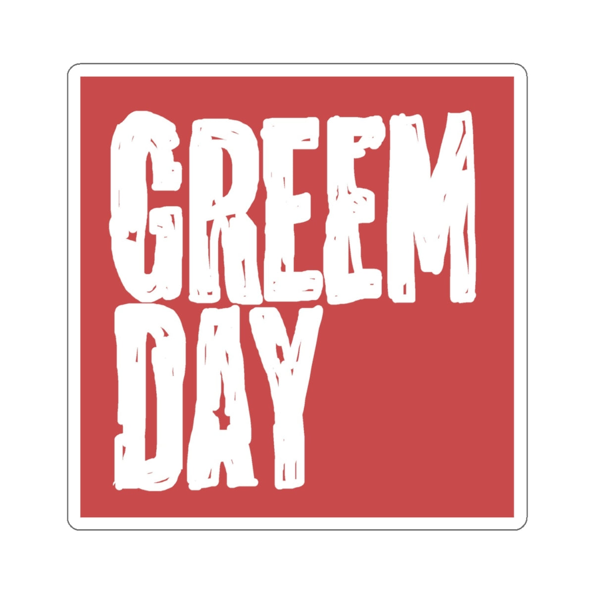 greem day logo sticker