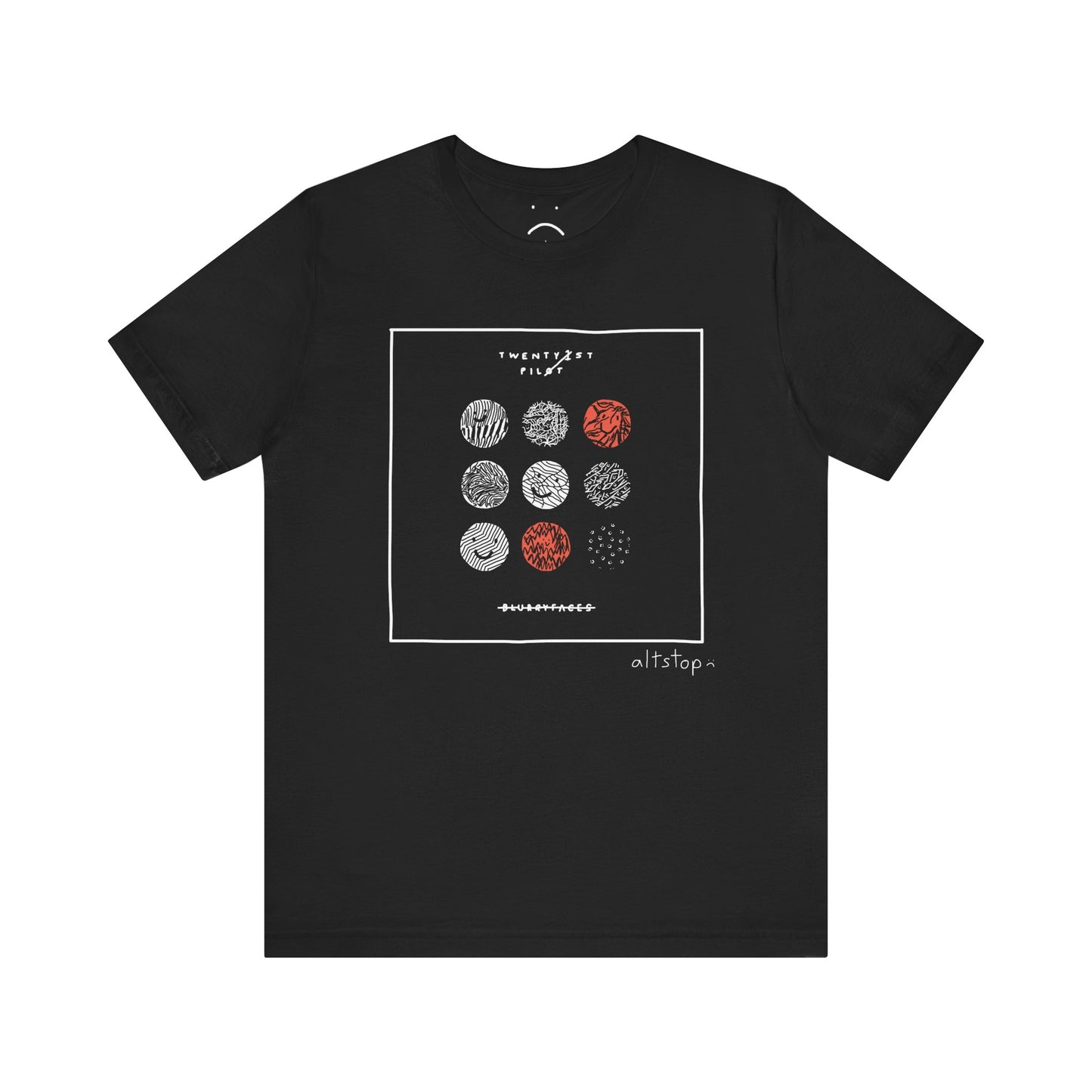 blurry faces tee