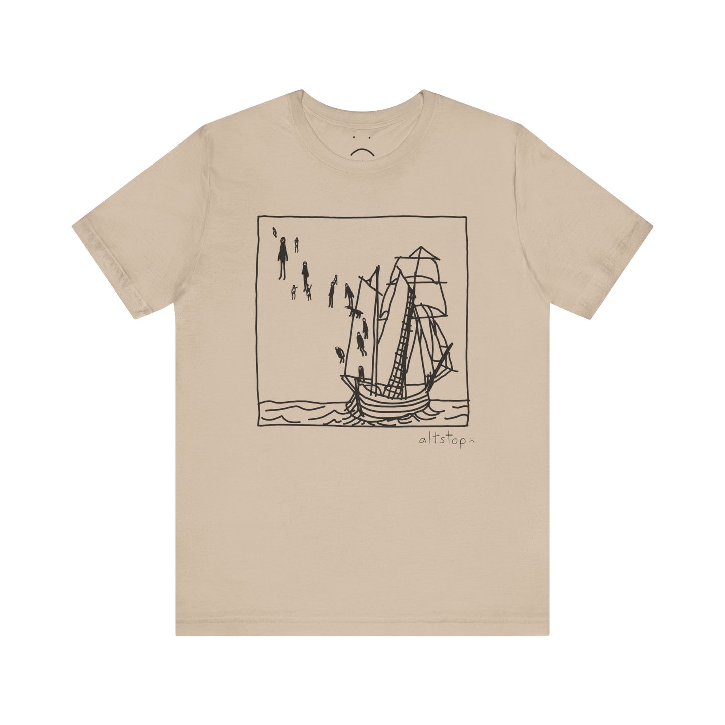 boats and floating people tee