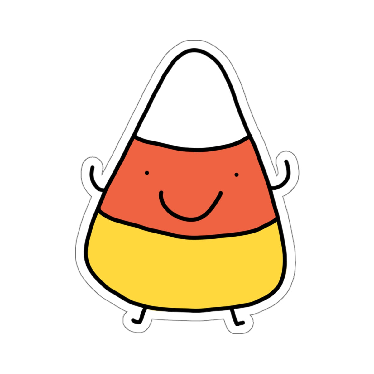 candy corn sticker