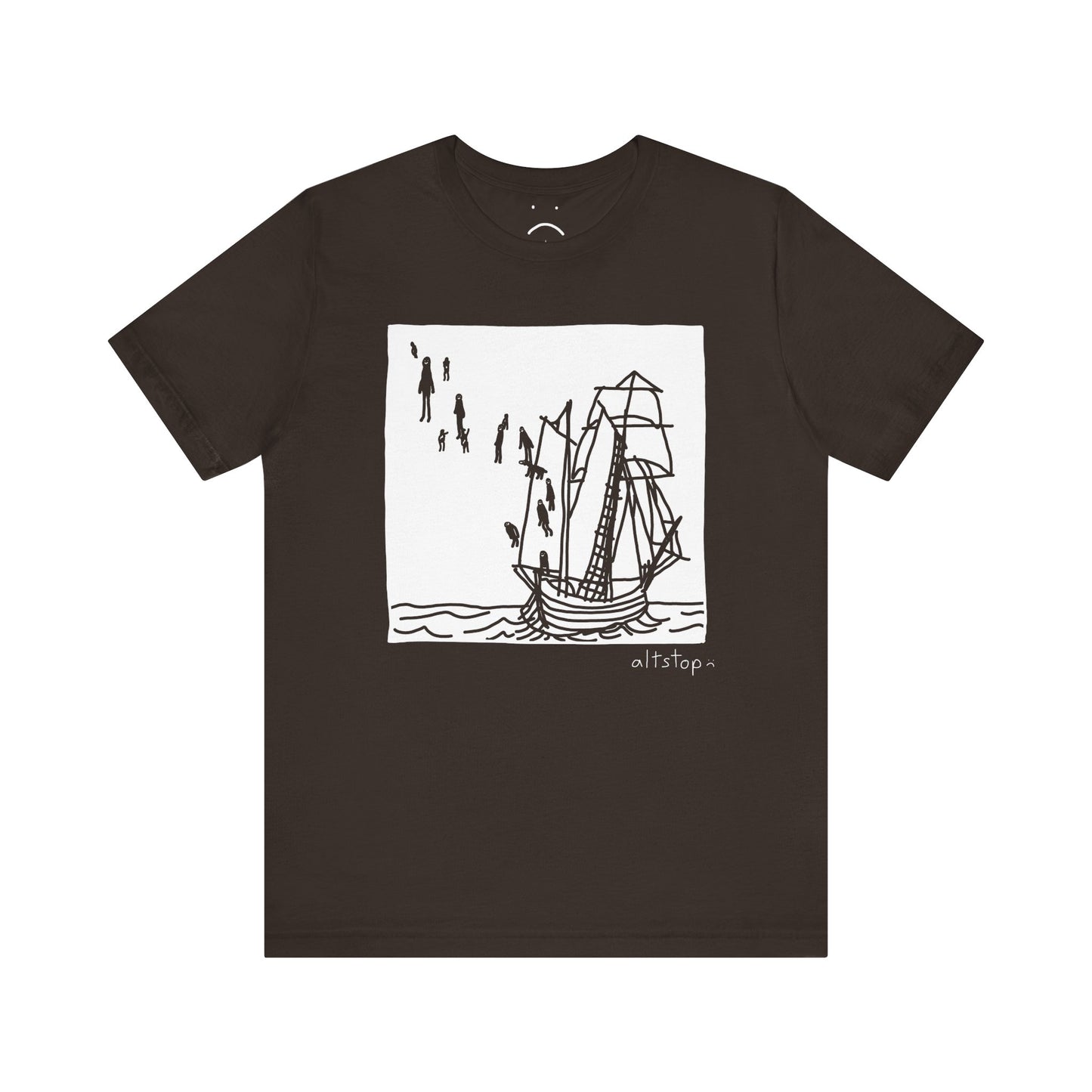 boats and floating people tee