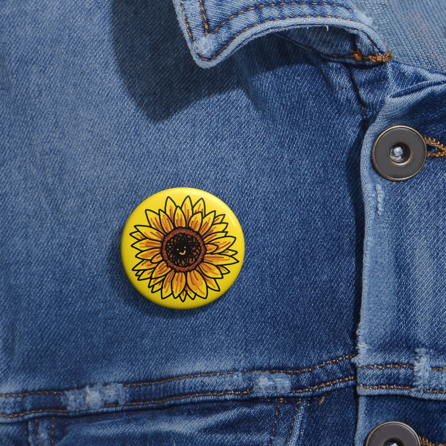 sunflower pin