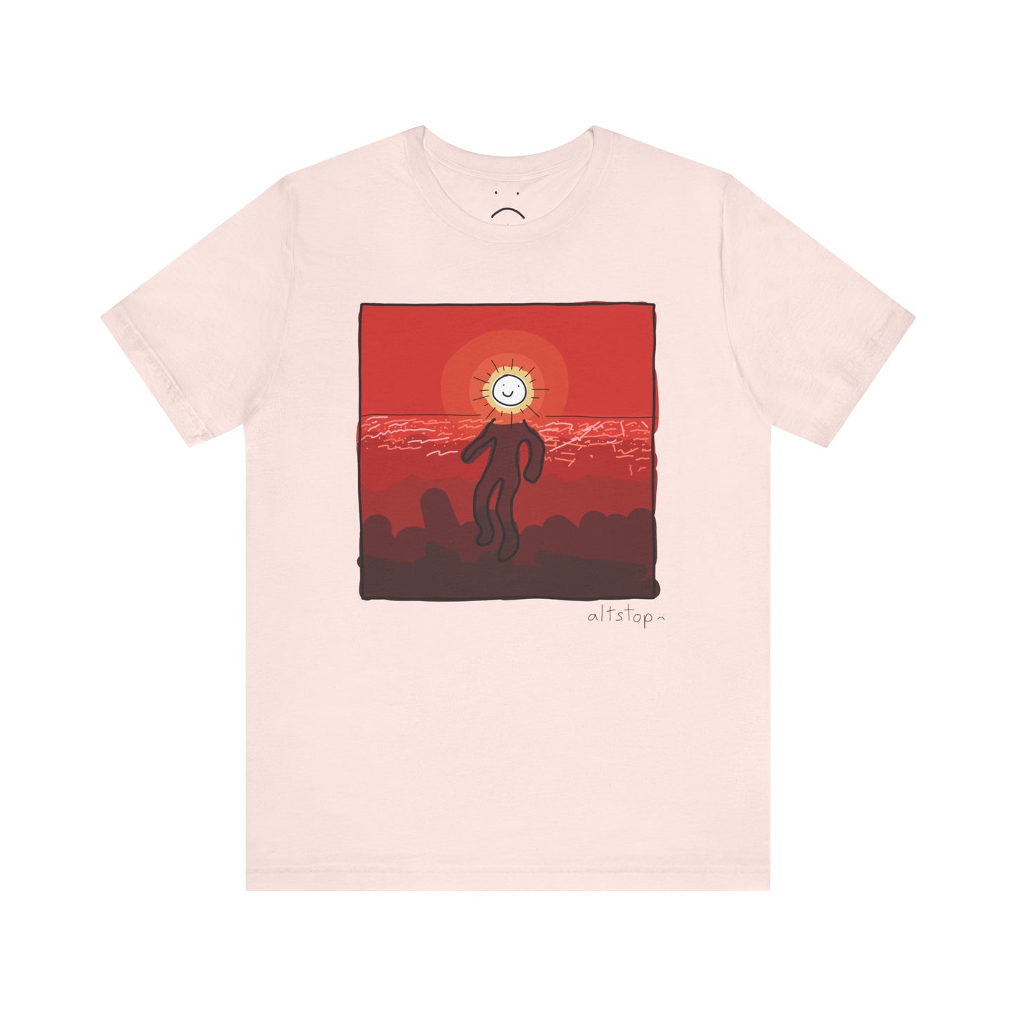 sunset aura dude deluxe tee